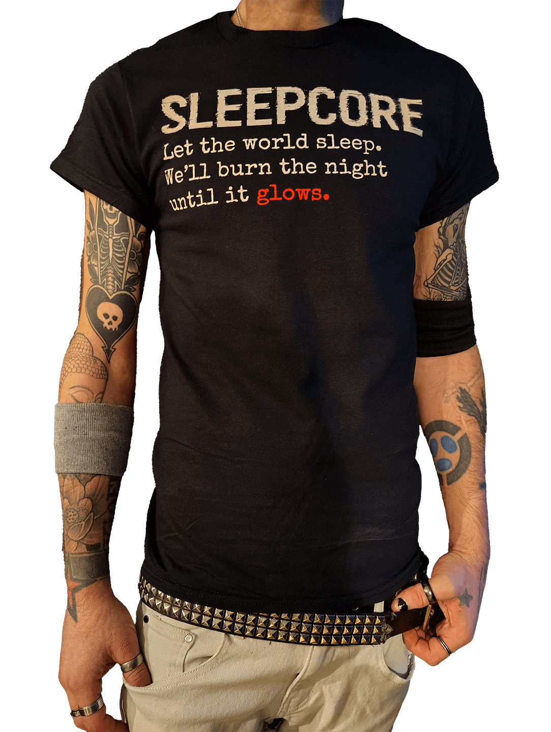 SLEEPCORE Glow Tee – Let the World Sleep