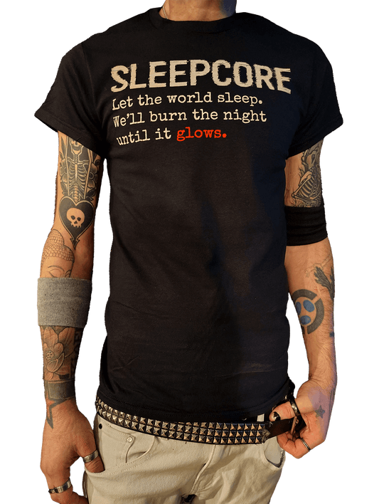 SLEEPCORE Glow Tee – Let the World Sleep