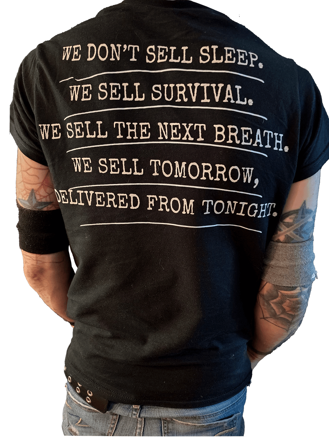 SLEEPCORE Survival Tee – We Don’t Sell Sleep